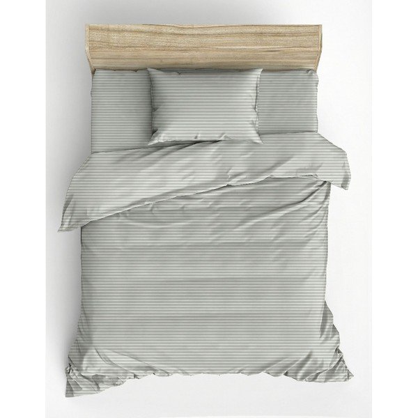 Szałwiowa pościel jednoosobowa 200x140 cm Stripe  – Mijolnir-image-2