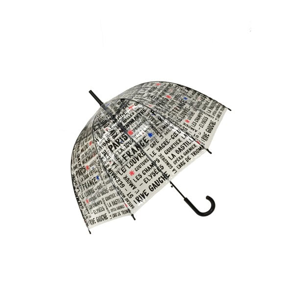 Przezroczysty parasol Ambiance Birdcage France, ⌀ 81 cm