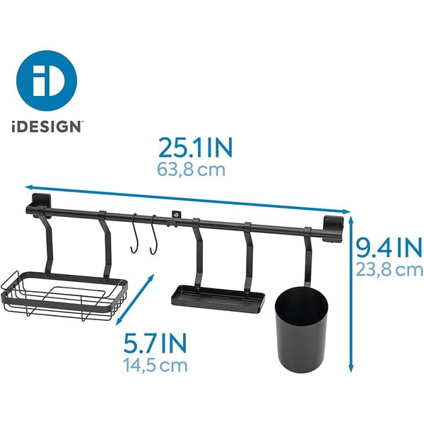 Czarny organizer ścienny iDesign Austin-image-1