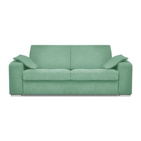 Miętowa trzyosobowa sofa rozkładana Cosmopolitan design Cancun