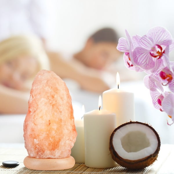 Pomarańczowa lampa solna, wys. 26 cm Sally – LAMKUR-image-2