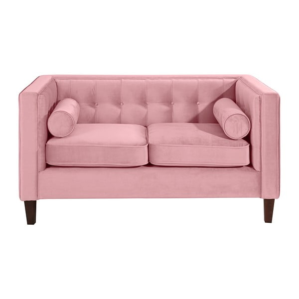 Różowa sofa Max Winzer Jeronimo, 154 cm