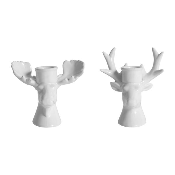Zestaw 2 świeczników Côté Table Deer Elk