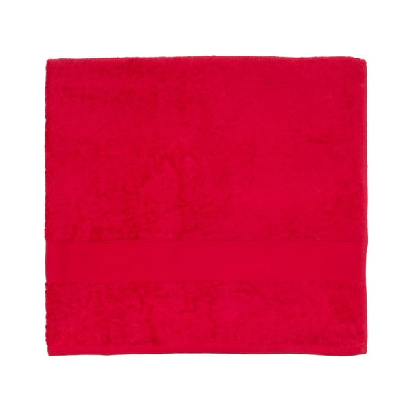 Czerwony ręcznik frotte Walra Frottier, 90x170 cm
