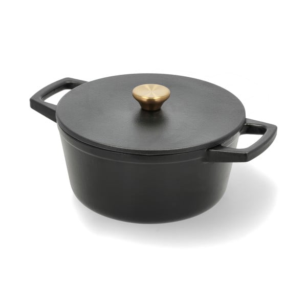 Garnek żeliwny z pokrywką odpowiedni na indukcję 3,6 l – Holm