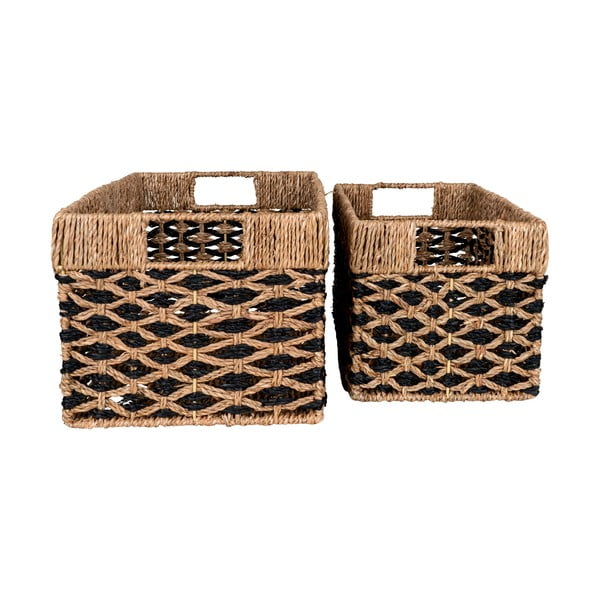 Koszyki z trawy morskiej zestaw 2 szt. 25x40x21 cm Salar – House Nordic-image-3