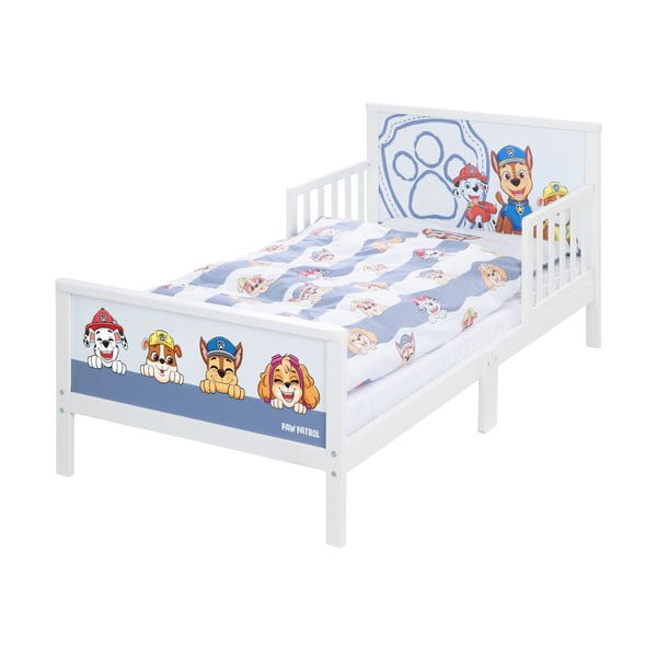 Biało-niebieskie łóżko dziecięce 70x140 cm Paw Patrol – Roba