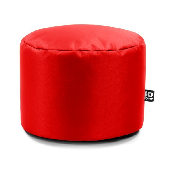 Czerwony dziecięcy worek do siedzenia z imitacji skóry Dot M – So Soft?