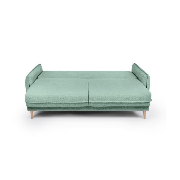Zielona rozkładana sofa z materiału bouclé 215 cm Patti – Bonami Selection-image-4