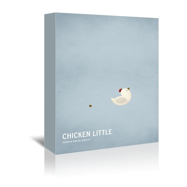 Obraz na płótnie Chicken Little With Text