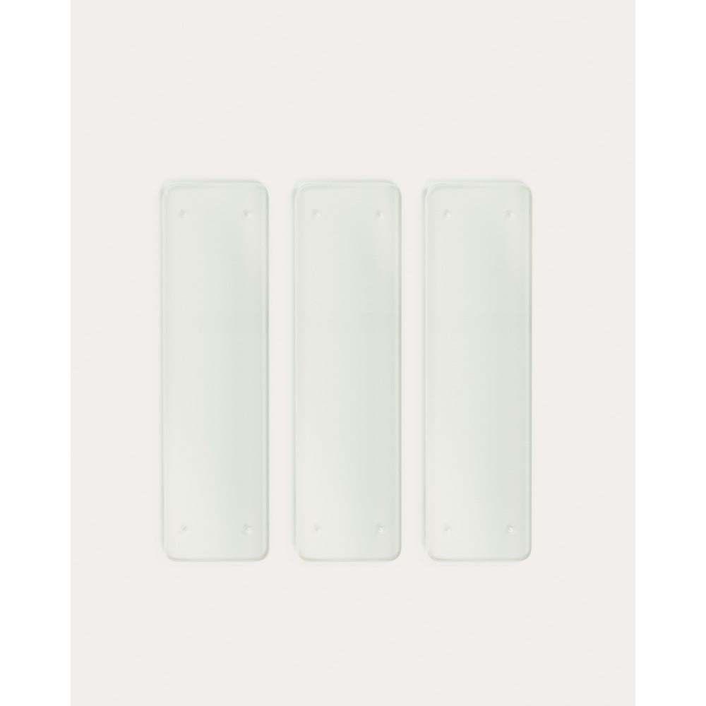 Szklany komponent – półka 3 szt. 90x1 cm Sitra – Kave Home (zdjęcie 7)
