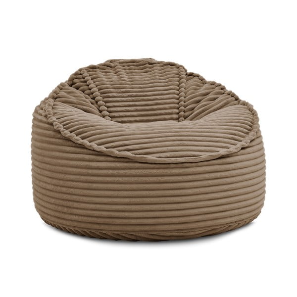 Brązowy sztruksowy worek do siedzenia Socrate – Bobochic Paris-image-3