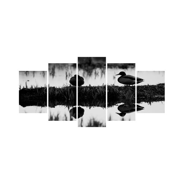 Wieloczęściowy obraz Black&White no. 87, 100x50 cm