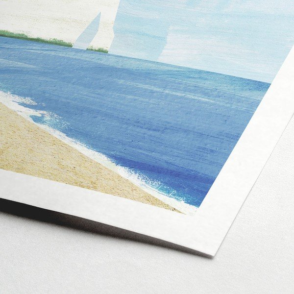 Plakat 30x40 cm Etretat Cliffs – Travelposter-image-1