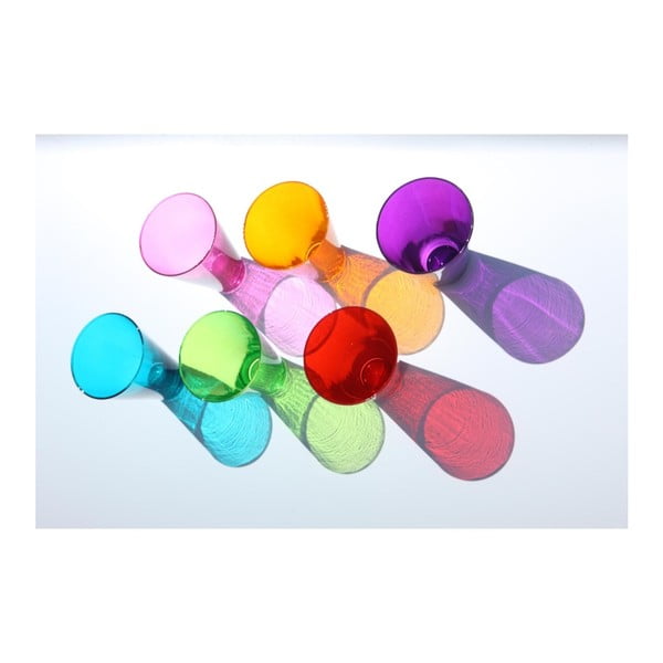 Zestaw 3 fioletowych ręcznie wykonanych szklanek Surdic Ponza, 300 ml-image-2