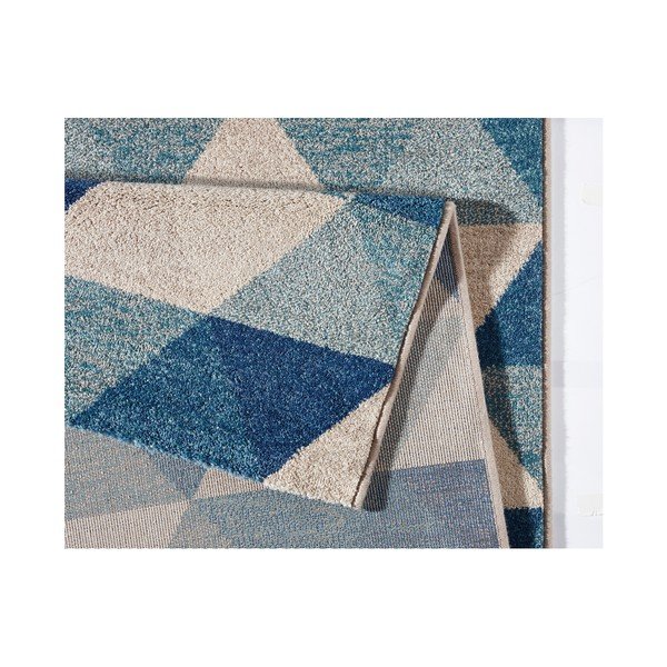Dywan Schöngeist & Petersen Diamond Triangle Blue, 80 x 150 cm-image-2