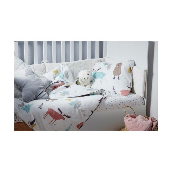 Dziecięce bawełniane prześcieradło BELLAMY Dots, 60x120 cm-image-2