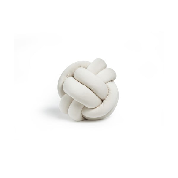 Jasnobeżowa poduszka Knot Decorative Cushion, ⌀ 25 cm