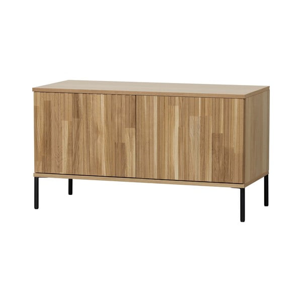 Szafka pod TV w dekorze dębu w naturalnym kolorze 100x56x44 cm Gravure – WOOOD-image-2