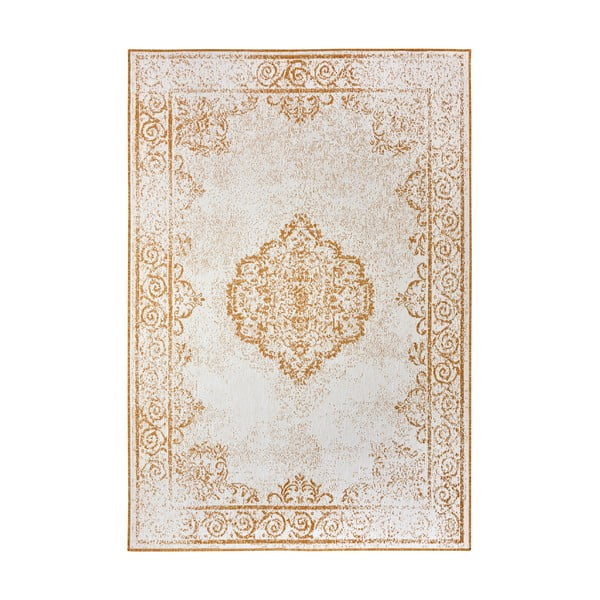 Żółto-biały dywan odpowiedni na zewnątrz 80x150 cm Cebu – NORTHRUGS
