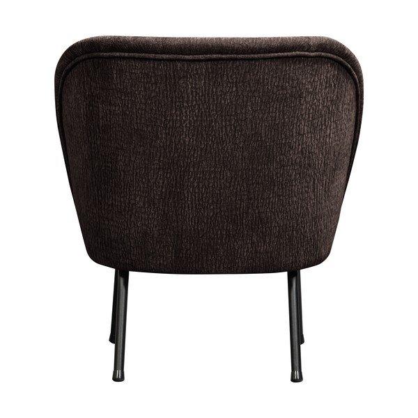 Ciemnobrązowy fotel z tkaniny szenilowej Vogue – WOOOD-image-3