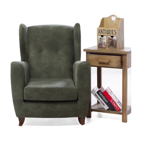 Zielony fotel uszak Balcab Home Janet-image-1