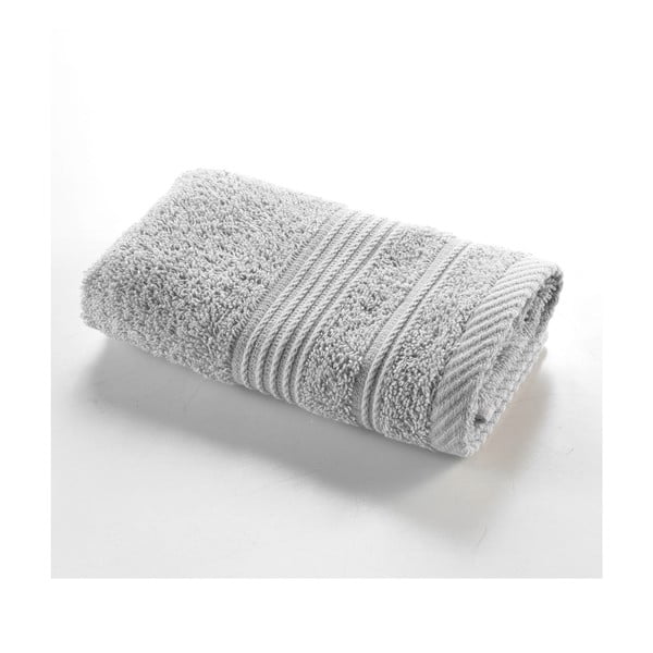 Jasnoszary bawełniany ręcznik frotte 30x50 cm Tendresse – douceur d'intérieur
