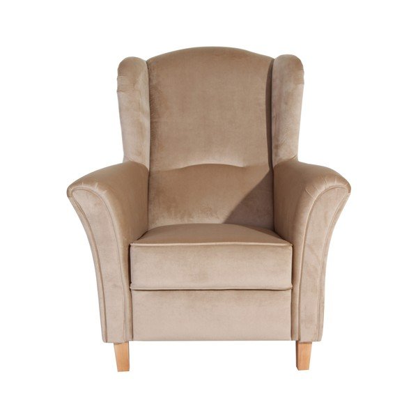 Beżowy fotel Max Winzer Agnetha Suede-image-2