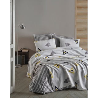 Biała bawełniana narzuta dwuosobowa na łóżko 200x235 cm Erois − Mijolnir