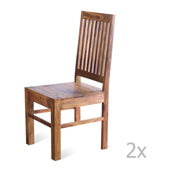Drewniane krzesło z litego drewna Sob Margao