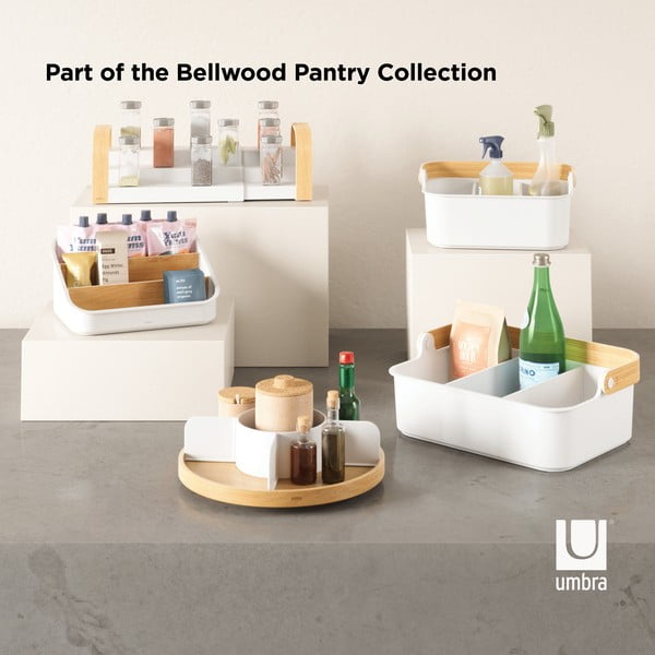 Naturalny drewniany organizer łazienkowy Bellwood – Umbra-image-2