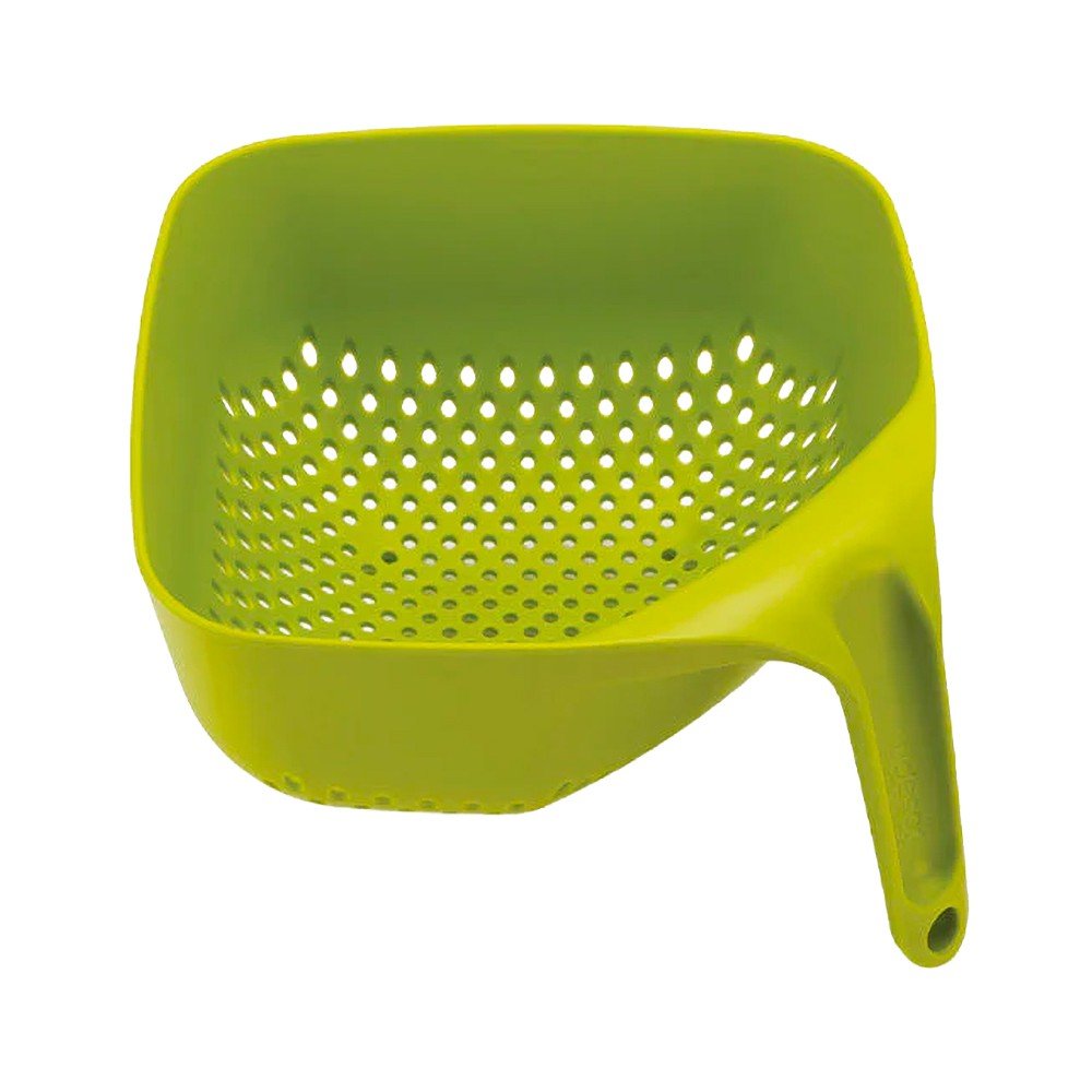 Duży zielony durszlak sześciokątny Joseph Joseph Square Colander