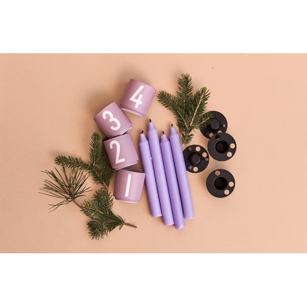 Porcelanowe świeczniki zestaw 4 szt. Mini – Design Letters-image-2