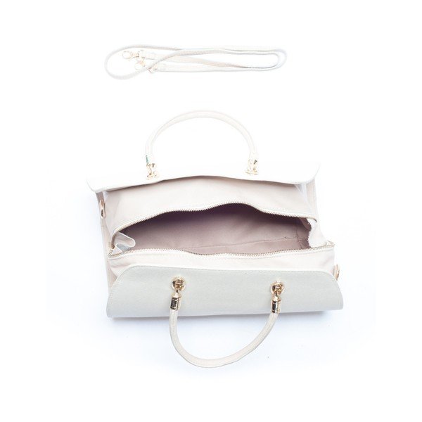 Skórzana torebka Mangotti 415 Beige-image-2