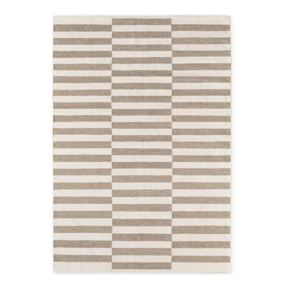 Biały/szary wełniany dywan dwustronny/tkany ręcznie 120x180 cm Vika – Hanse Home