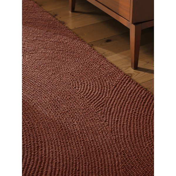 Ceglasty wełniany chodnik tkany ręcznie 80x300 cm Calmio – Hanse Home-image-3