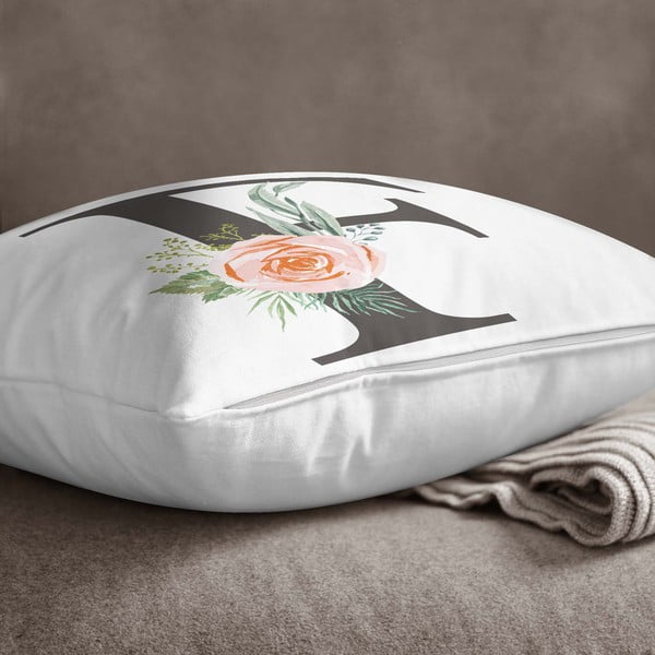 Poszewka na poduszkę Minimalist Cushion Covers Floral Alphabet F, 45x45 cm