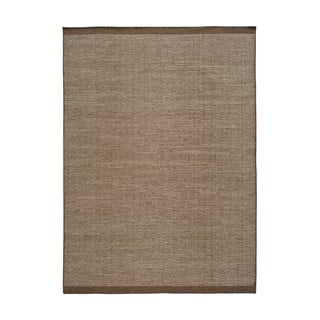 Brązowy wełniany dywan Universal Kiran Liso, 60x110 cm