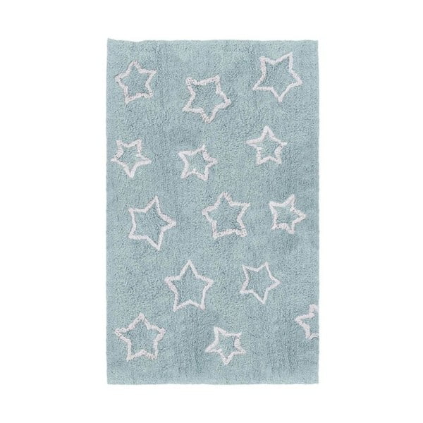 Niebieski dywan dziecięcy Tanuki White Stars, 120x160 cm