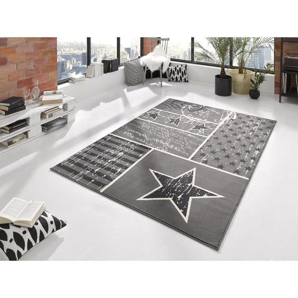 Szary dywan Hanse Home City & Mix Stars, 140x200 cm-image-1