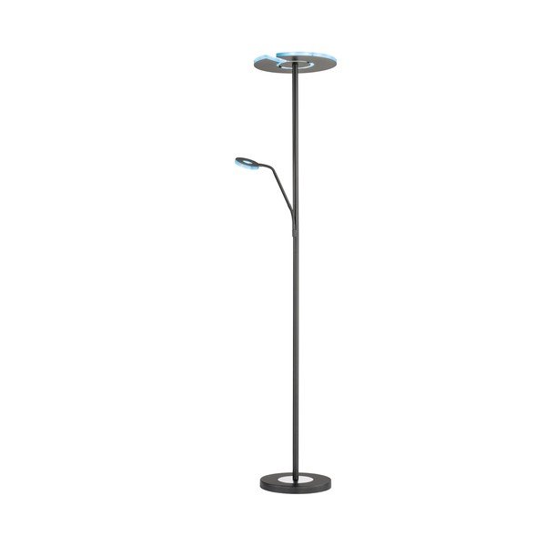 Czarna lampa stojąca LED ze ściemniaczem (wysokość 180 cm) Dent – Fischer & Honsel-image-4