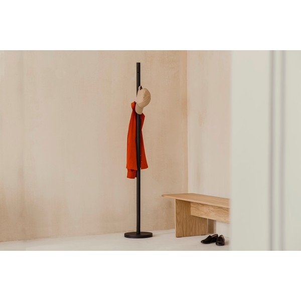 Czarny metalowy wieszak ø 25x183 cm Yuko – noo.ma-image-2