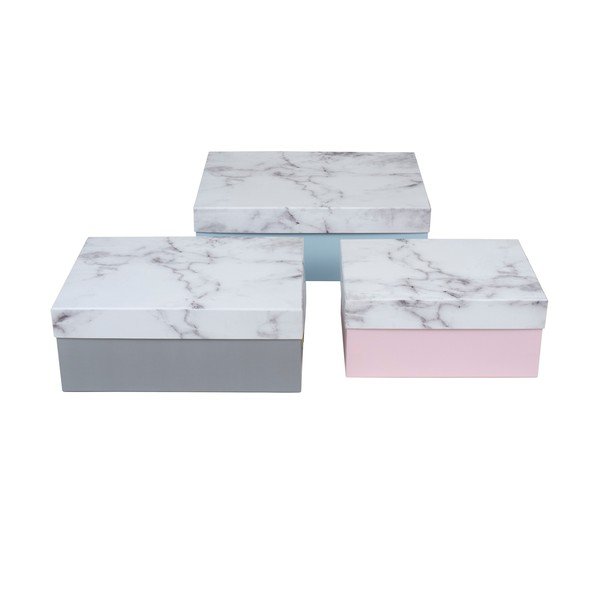 Zestaw 3 pudełek Stockholm Marble-image-2