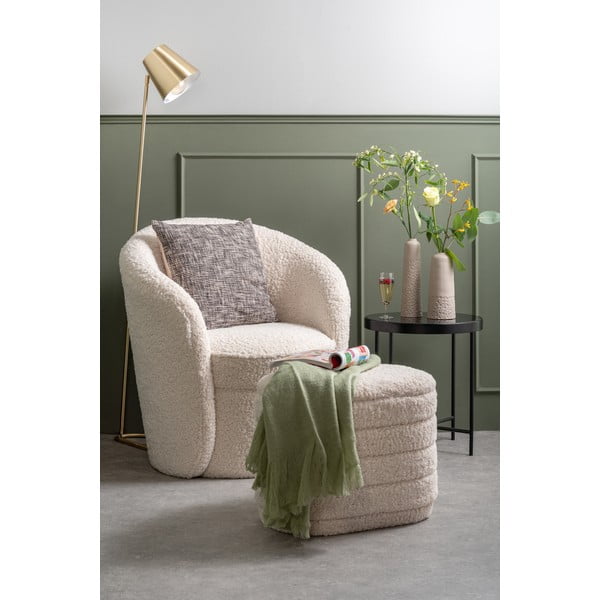 Biały fotel Leitmotiv Cuddly-image-1