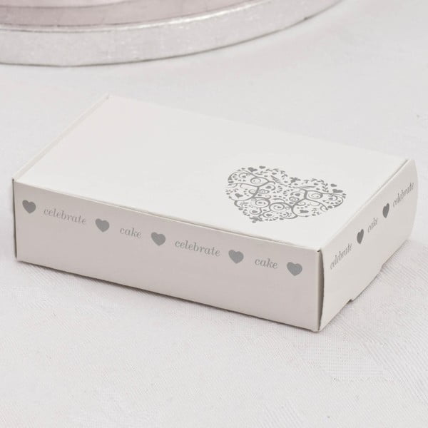 Zestaw 10 białych pudełek na tort Neviti Vintage Romance