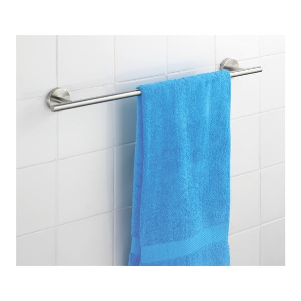 Ścienny wieszak na ręczniki ze stali nierdzewnej w kolorze matowego srebra Bosio – Wenko-image-1