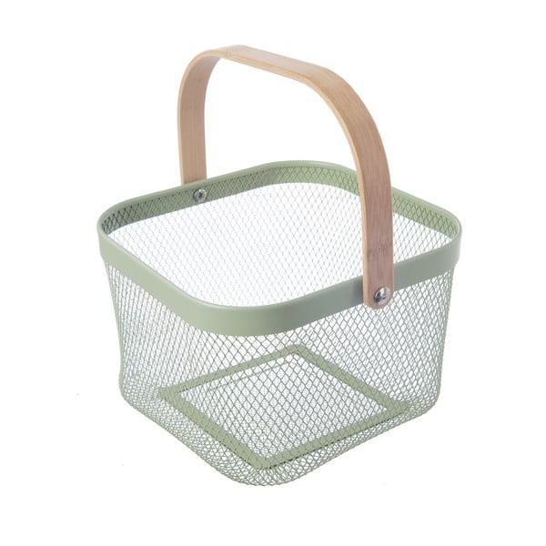 Metalowy koszyk druciany 24,5x24,5x30 cm Greenish – Orion-image-4