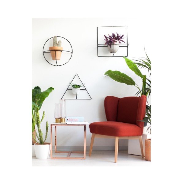 Czarny uchwyt na doniczkę Really Nice Things Really Nice Things Triangle-image-2