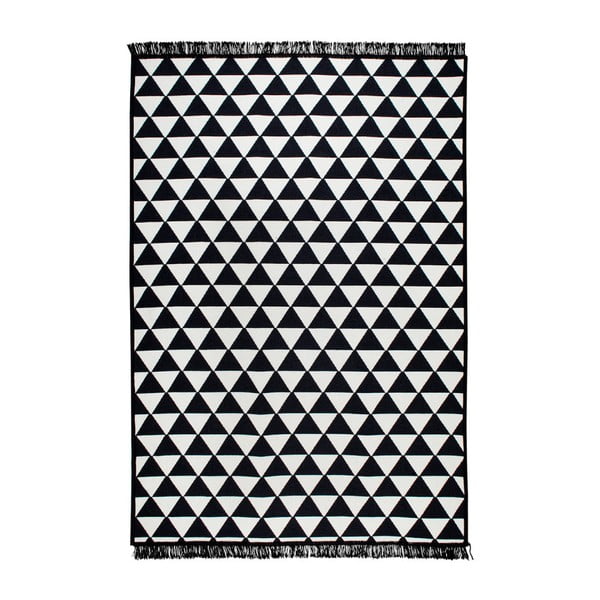 Czarno-biały dywan dwustronny Cihan Bilisim Tekstil Apollon, 80x150 cm