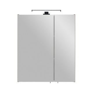 Brązowa wisząca szafka łazienkowa z lustrem 60x70 cm Set 374 – Pelipal